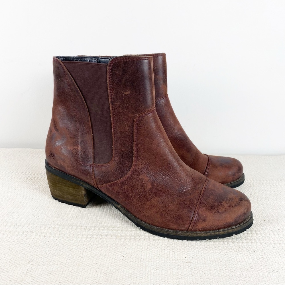 AETREX Leather Autumn Ankle Booties Womens size EU 42 US 10.5-11